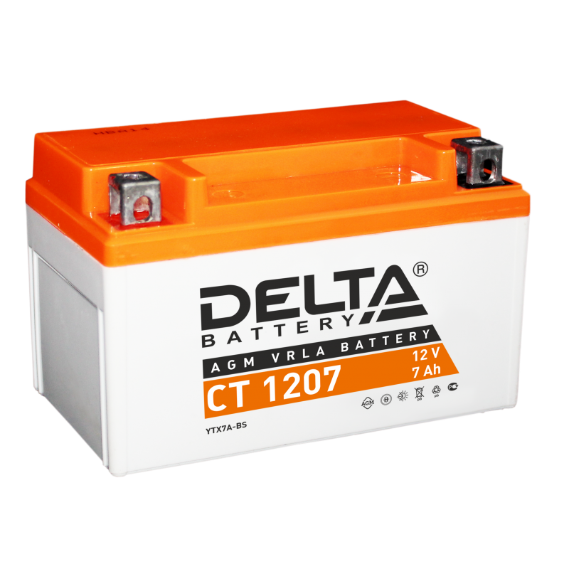 Аккумулятор DELTA CT1207 152х87x95