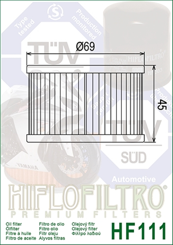 Фильтр масляный HifloFiltro HF 111