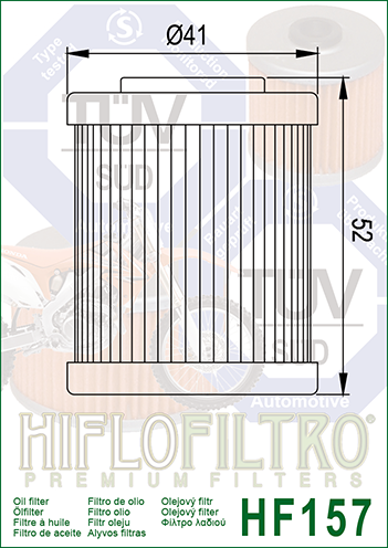 Фильтр масляный HifloFiltro HF 157